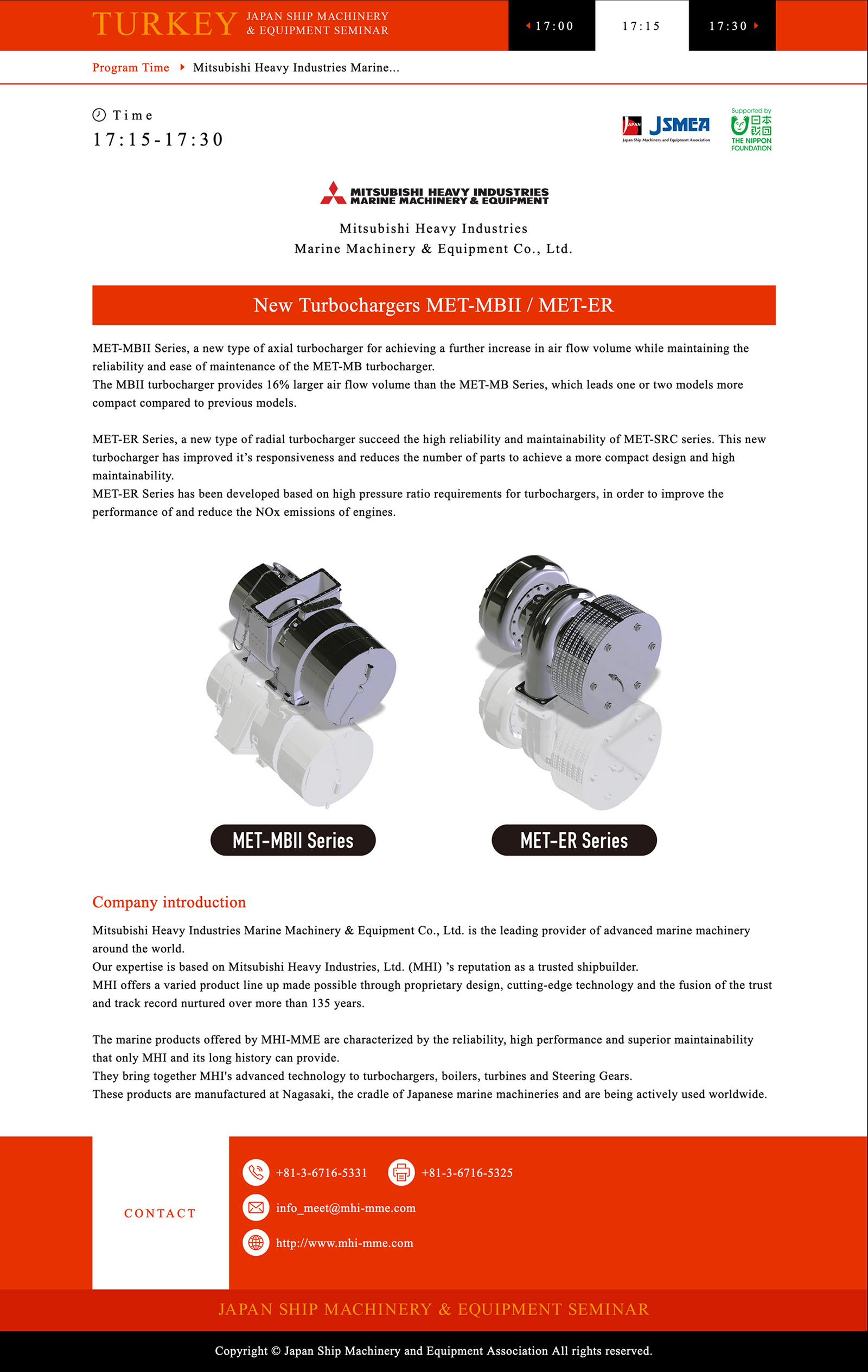 2019 TURKY Japan Ship Machinery & Equipment Seminar