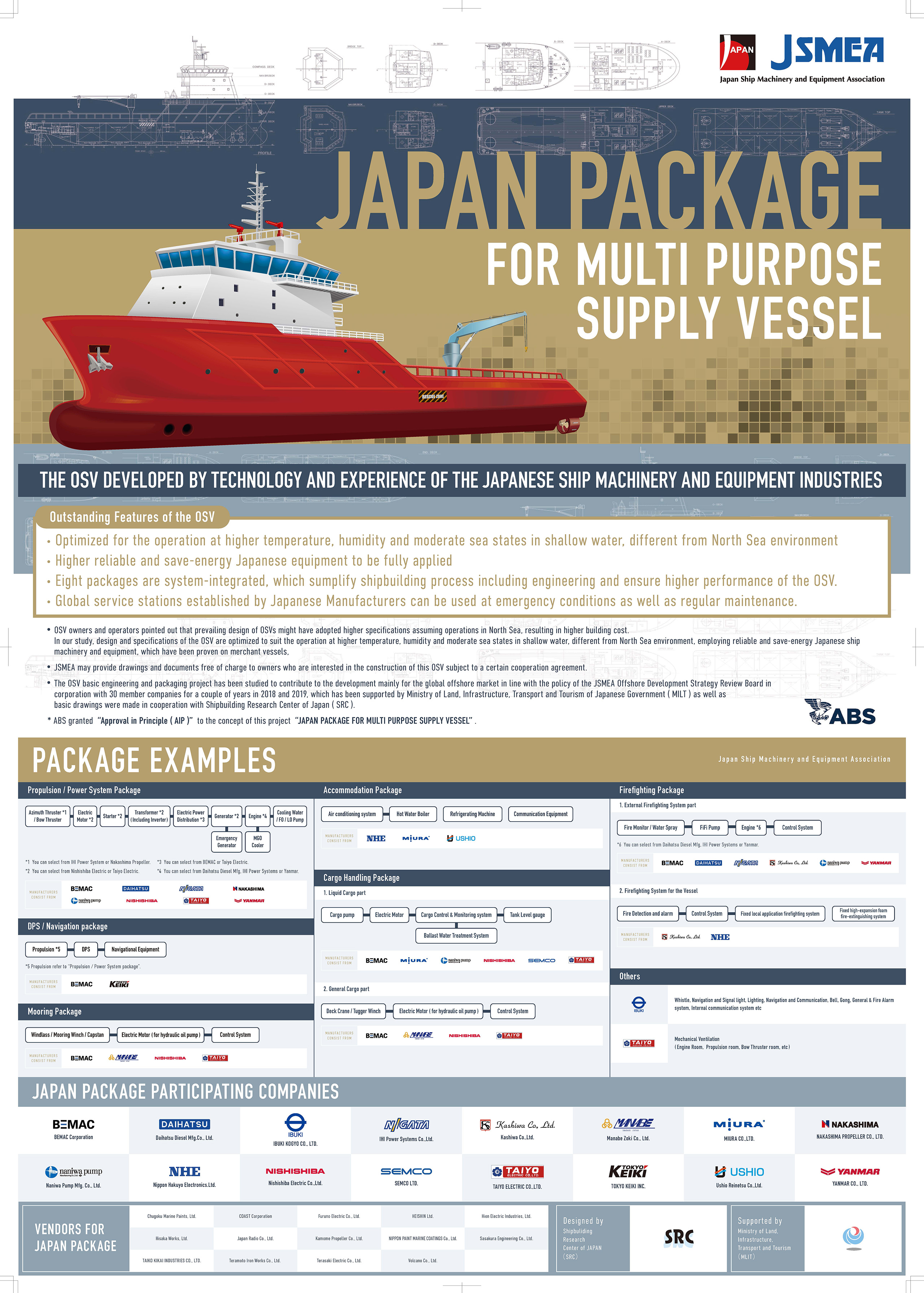 JAPAN PACKAGE FOR MULTI PURPOSE SUPPLY VESSEL